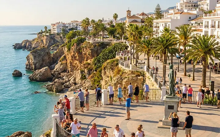 El paseo de Nerja sobre las calas